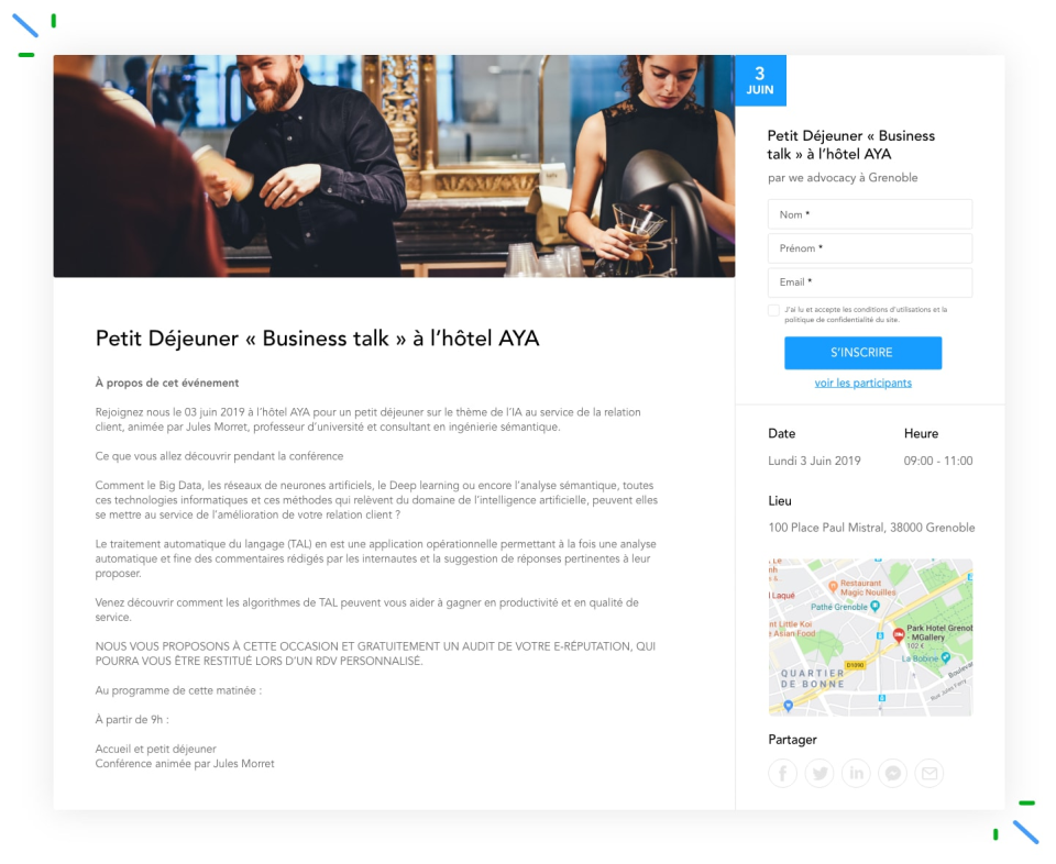 screenshot of we advocacy